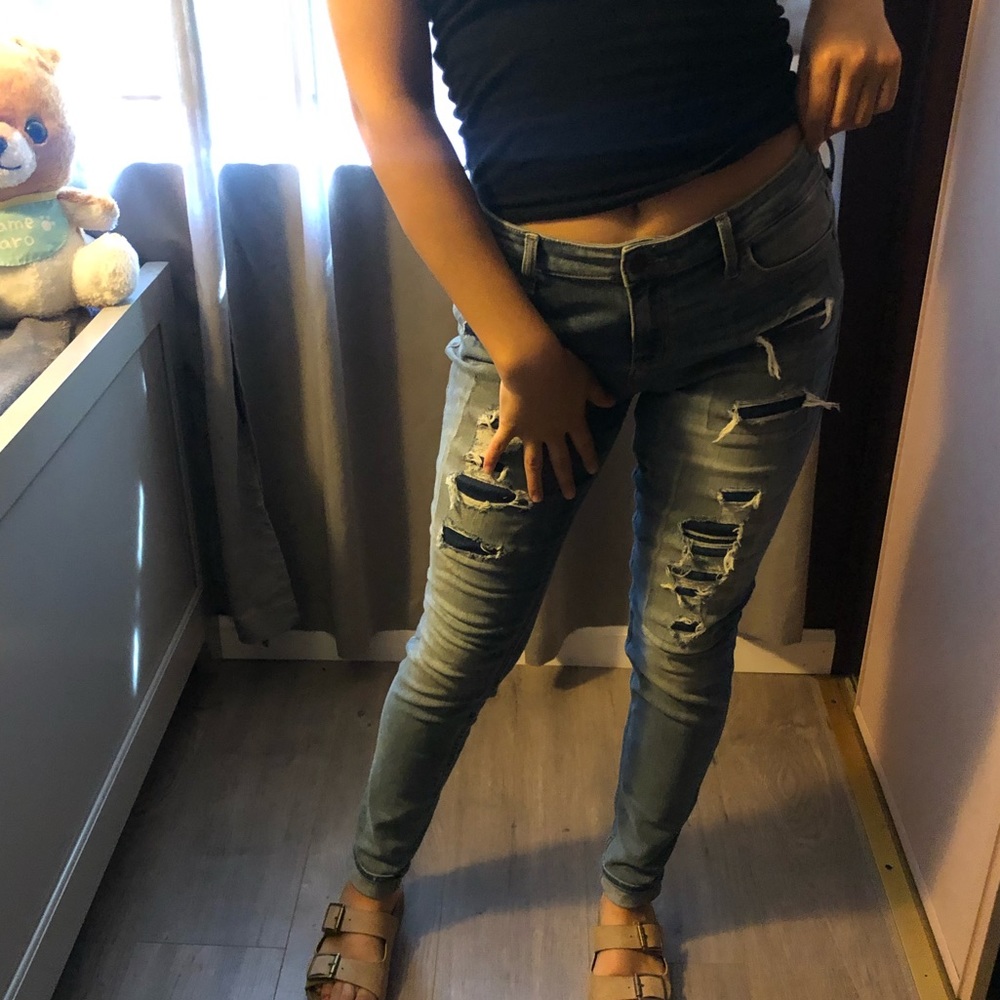 mid rise super skinny jeans 🦋